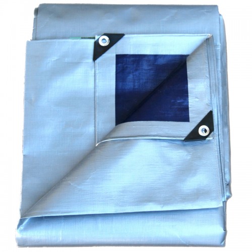 Έξτρα ανθεκτικός μουσαμάς Λευκό-Μπλε 8x10