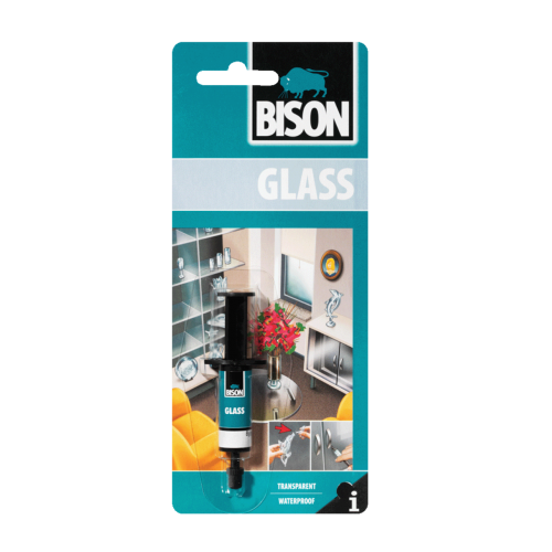 BISON Glass - Κόλλα για διαφανές γυαλί - Σύριγγα 2ml