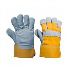 Bormann BPP2300 Γάντια Εργασίας Δερματοπάνινα N10.5 Κίτρινα